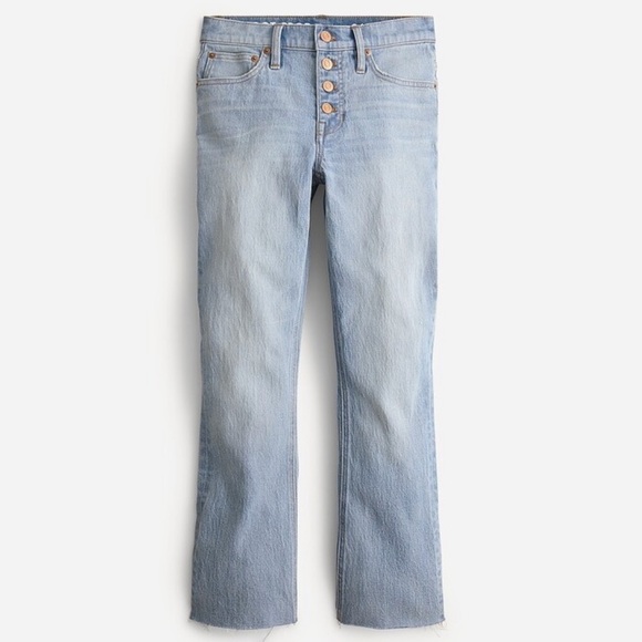 NWT J. Crew 9" mid rise demi-boot crop jean in Waterwood wash - Picture 3 of 12